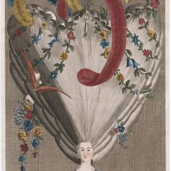 Vintage illustration of bouffant hairdo