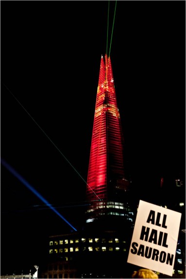 shard london opening night laser show 3