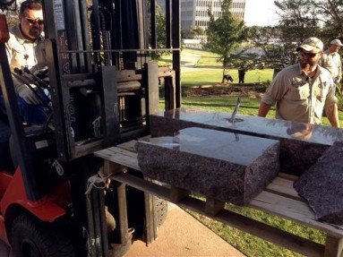 Ten Commandments Monument Destroyed