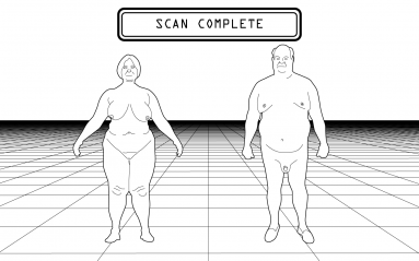 Figure 4: The mother and father are captured in virtual space.
